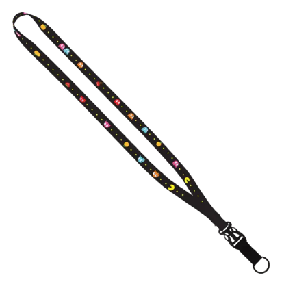 5/8" Tubular Lanyard with Plastic Slide-Buckle Release & Split-Ring