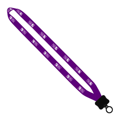 5/8" Tubular Lanyard with Plastic Clamshell & O-Ring