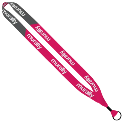 3/4" Recycled Dye-Sublimated Waffle Weave Lanyard