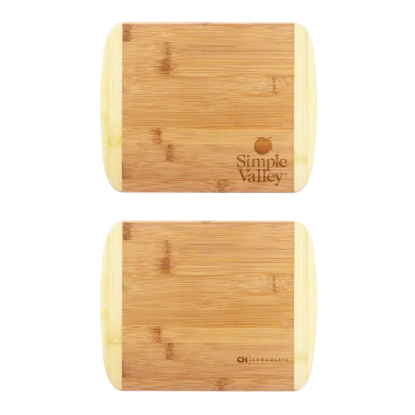 Two-Tone Bamboo Cutting Board 11" x 8-3/4"
