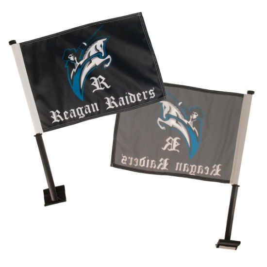 Economy Car Flag (11" x 15") Reverse Image
