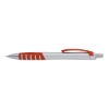 Apex Silver Plunge-Action Ballpoint Pen - Orange