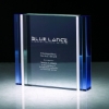 Cosenza III Blue & Aluminum Edged Rectangle