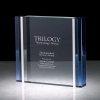 Cosenza III Blue & Aluminum Edged Rectangle