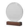 Redondo Crystal Award with Wood Base