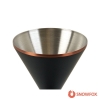 Snowfox 8 oz. Double Wall Steel Stemmed Martini Glass
