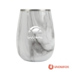 Snowfox 13.5 oz. Vacuum Insulated Marble Finish Pinot Noir Wine Glass - White