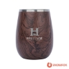 Snowfox 12 oz. Vacuum Insulated Grand Pinot Wine Glass - Brown