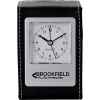 Alba Desk Clock & Pen Cup - Black