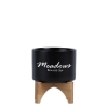 Saratoga Ceramic Flower Pot - Black