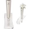 Glacier Vase Chrome & Acrylic Vase - Silver