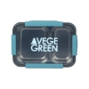 Corrine Food Container w/ Steel Tray - Light Blue