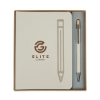 Manhattan II Gift Set w/ Magnetic Journal & Recycled Pen - Cream