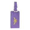 Fragolino Leather Luggage Spotter Tag - Purple