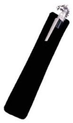 Pen Pouch Black Velour Pouch