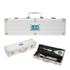 Front Tryon 3-Piece Mini Executive BBQ Set - Matte Silver