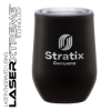 Toscana 12 oz. Double Wall Steel/ Recycled PP Liner Tumbler - Black
