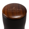 Tarrazu 12 oz. Double Wall Ceramic Tumbler w/ Wood Lid