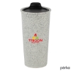 Perka Salento 14 oz. Double Wall Ceramic Tumbler - White