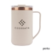 Perka Guji 15 oz. Recycled Steel and Coffee Grounds Mug - Natural