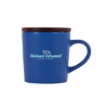 Copenhagen 16 oz. Ceramic Mug w/ Wood Lid - Blue