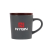 Copenhagen 16 oz. Ceramic Mug w/ Wood Lid - Grey