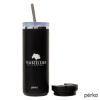 Perka Trent 18 oz. Double Wall, Stainless Steel Hot/Cold Tumbler - Black