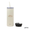 Perka Trent 18 oz. Double Wall, Stainless Steel Hot/Cold Tumbler - Cream