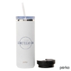 Perka Trent 18 oz. Double Wall, Stainless Steel Hot/Cold Tumbler - White