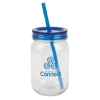 Bootlegger II 27 oz. RPET Mason Jar Tumbler - Blue
