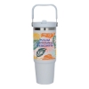 Nexo 30 oz. Recycled Double Wall Steel Travel Tumbler - White