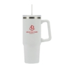 Rhea 30 oz. Steel/ 100% Recycled PP Liner Travel Mug - White