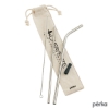Perka Avila 5-Piece Stainless Steel Straw Set