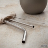 Perka Avila 5-Piece Stainless Steel Straw Set