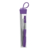 Cosmopolitan 7-Piece, 2-Straw Stainless Steel Set - Purple