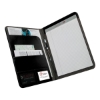 Lepidus I Leather Letter Size Padfolio - Black