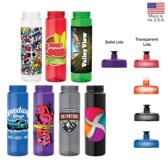 Newport 25 oz. PET Bottle with Pull Spout Lid