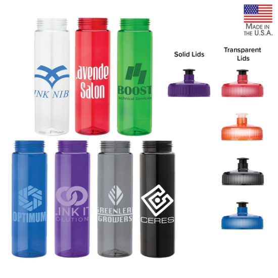 Newport 25 oz. PET Bottle with Pull Spout Lid
