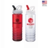 Malibu 26 oz. PET Bottle with Flip Spout & Infuser - Multi-Colored