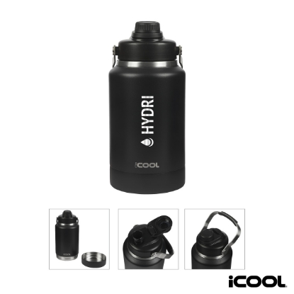 iCOOL Mariposa 64 oz. Double Wall Stainless Steel Jug w/ Bowl