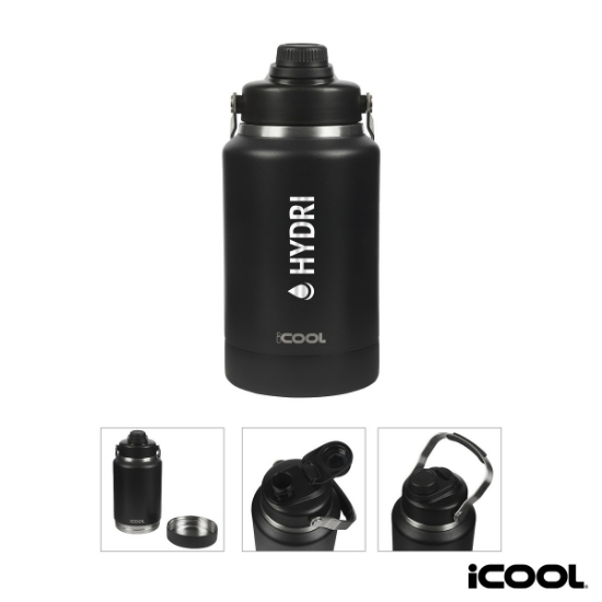 iCOOL Mariposa 64 oz. Double Wall Stainless Steel Jug w/ Bowl