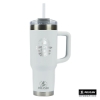 Pelican Porter 40 oz. Recycled Double Wall Stainless Steel Travel Tumbler - White