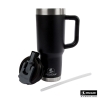 Pelican Porter Dual 40 oz. Dual Lid, Recycled Double Wall Stainless Steel Travel Tumbler