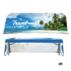 DisplaySplash 8' Open Back Table Throw - Multi-Colored