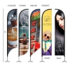 DisplaySplash 13' Double-Sided Custom Feather Flag - Multi-Colored