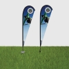 DisplaySplash 9' Single-Sided Custom Teardrop Flag