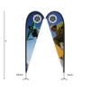 DisplaySplash 9' Double-Sided Custom Teardrop Flag