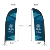 DisplaySplash Tabletop Feather Flag - Double Sided