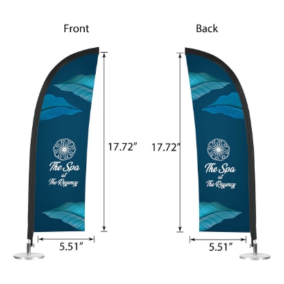 DisplaySplash Tabletop Feather Flag - Double Sided