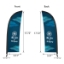 DisplaySplash Tabletop Feather Flag - Double Sided